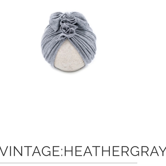 BLU TAYLOR Head turban babies heather grey colour - Picture 1 of 3